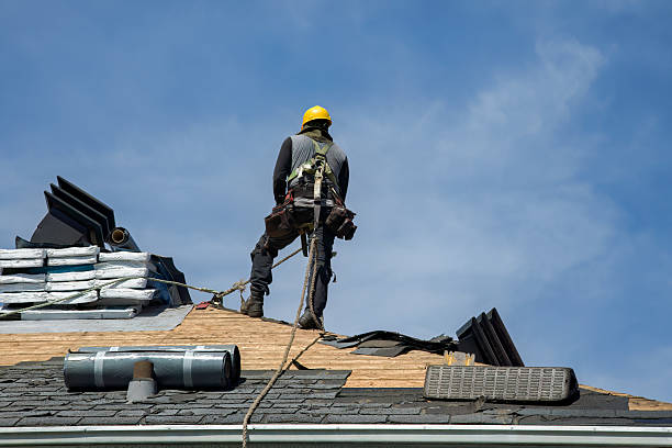 Professional Roofing technician working in Roberts, ID